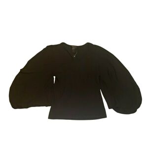 BCBGMaxAzria Black Long Sleeve Top